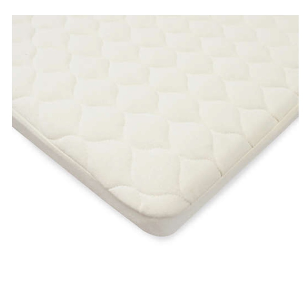 TWO TL Care® Waterproof Bassinet Mattress Pad Cover w Organic Cotton Top Layer